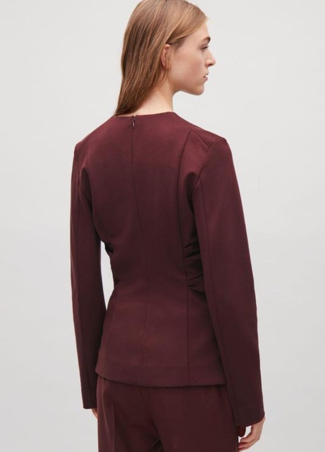 Темно-бордовая блуза Cos