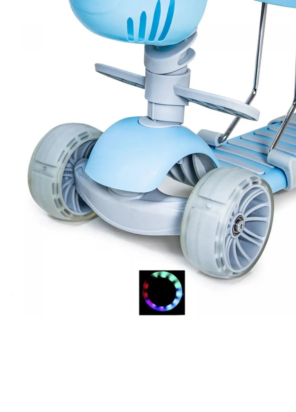 Самокат 5 в 1 с бортиком Smart цвет голубой ЦБ-00205090 Scooter (266554735)