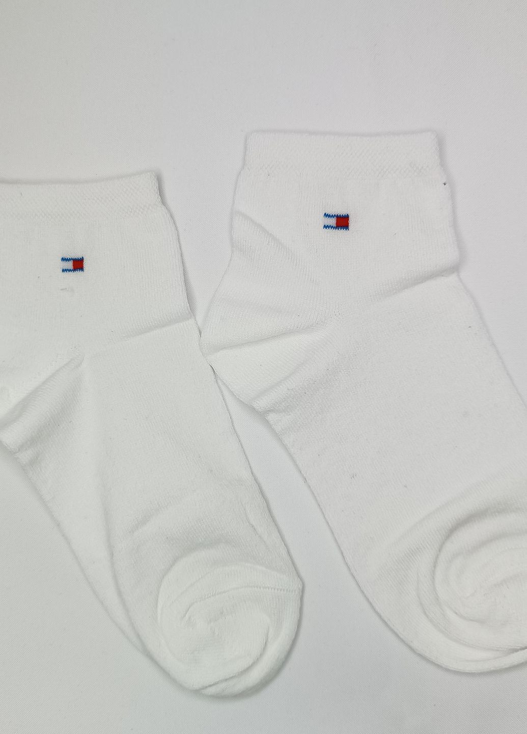 Короткі демісезонні білі спортивні шкарпетки No Brand (267147802)