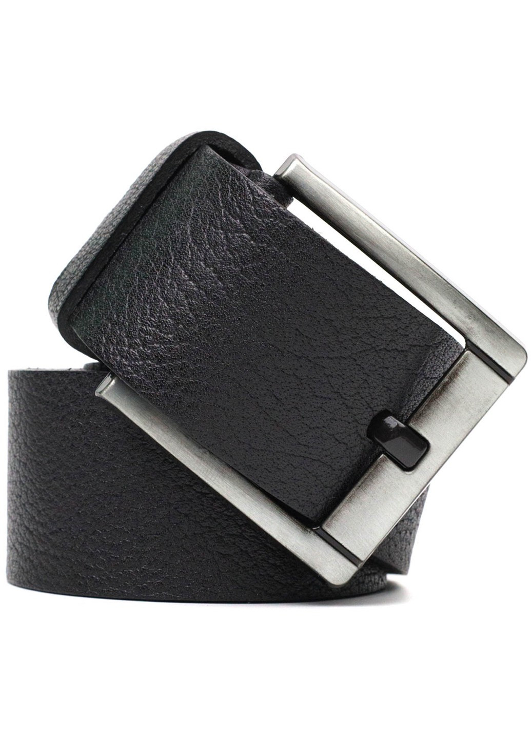 Мужской джинсовый ремень с механической пряжкой из натуральной кожи 22070 Черный Bond (262157991)