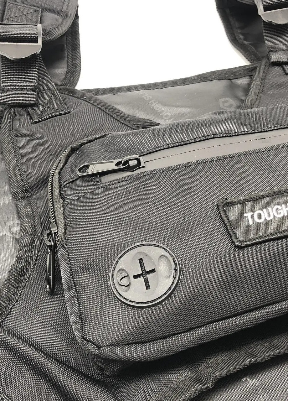 Нагрудная сумка TOUGH SLHS бронежилет 125 черная No Brand (258564749)