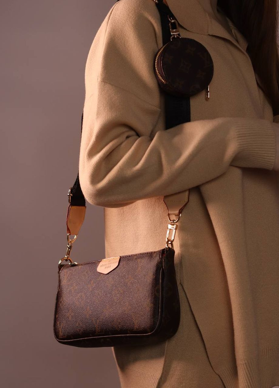 Сумочка з лого Louis Vuitton multi brown Vakko (273747687)