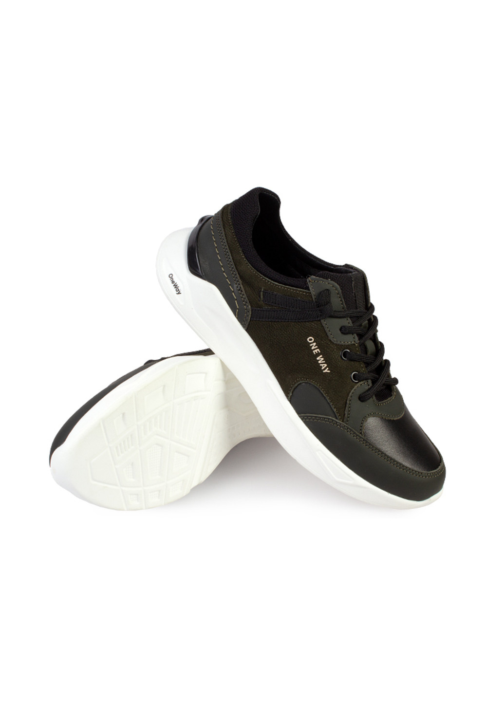 Зелені Осінні кросівки чоловічі бренду 9200330_(2) One Way
