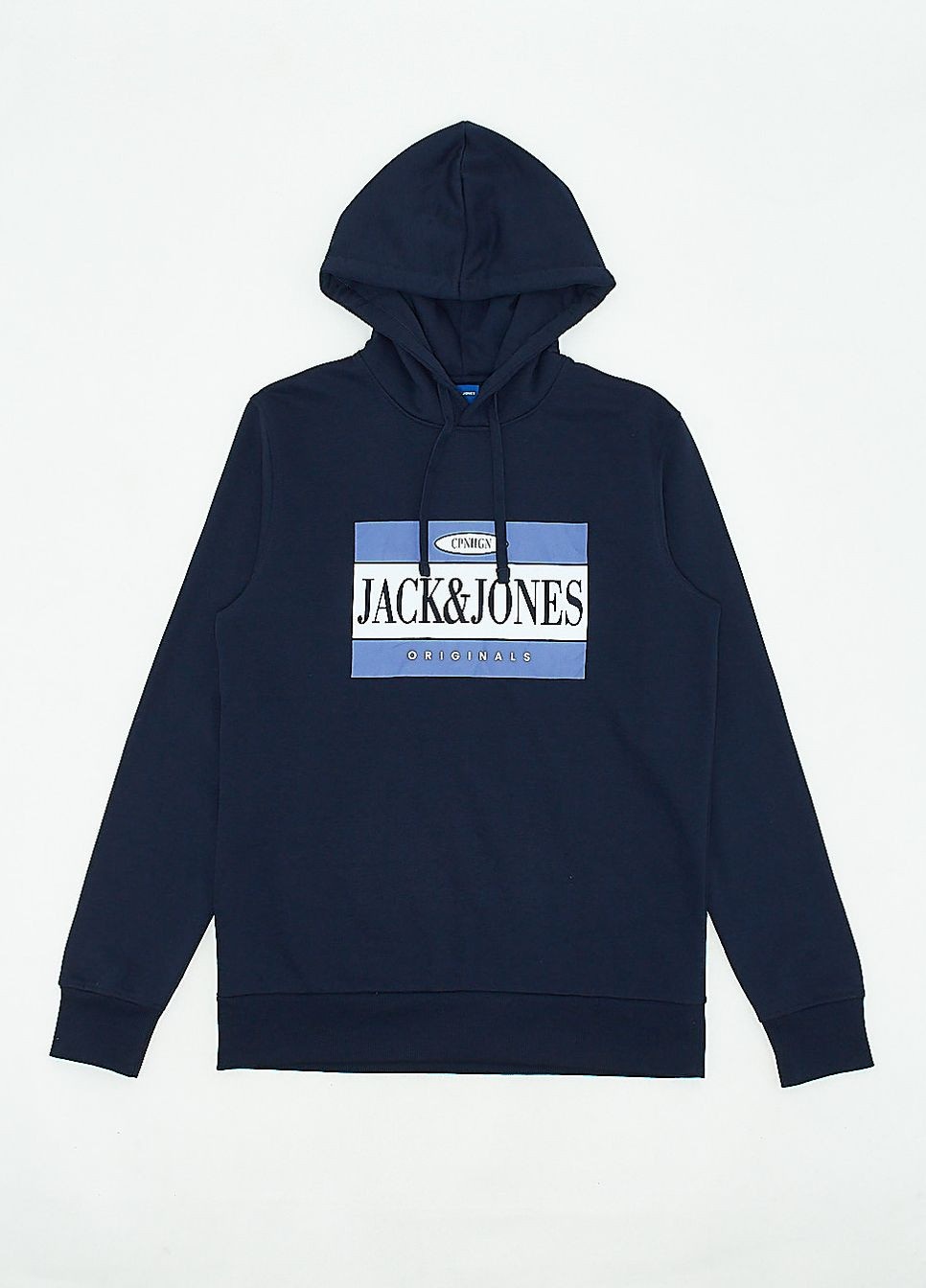 Худи флис,темно-синий с принтом,JACK&JONES Jack & Jones (271675876)