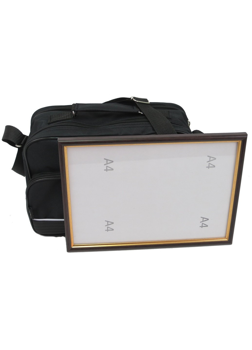 Сумка мужская тканевая 2130 черная Wallaby (266143692)