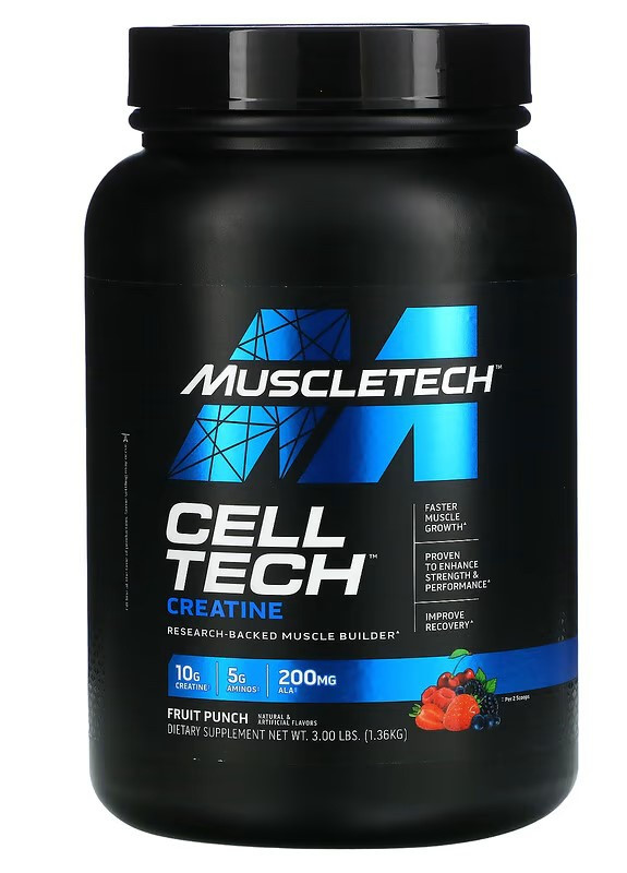 Комплексный креатин Cell Tech Performance Series 1360 g (Fruit Punch) Muscletech (258014878)