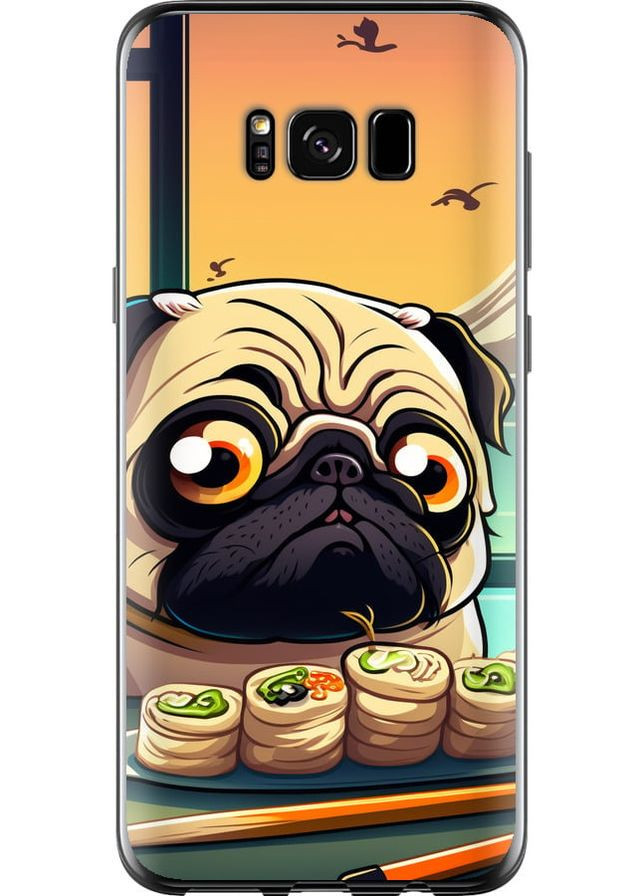 Силіконовий чохол 'Мопс і суші' для Endorphone Samsung Galaxy S8 (276321268)