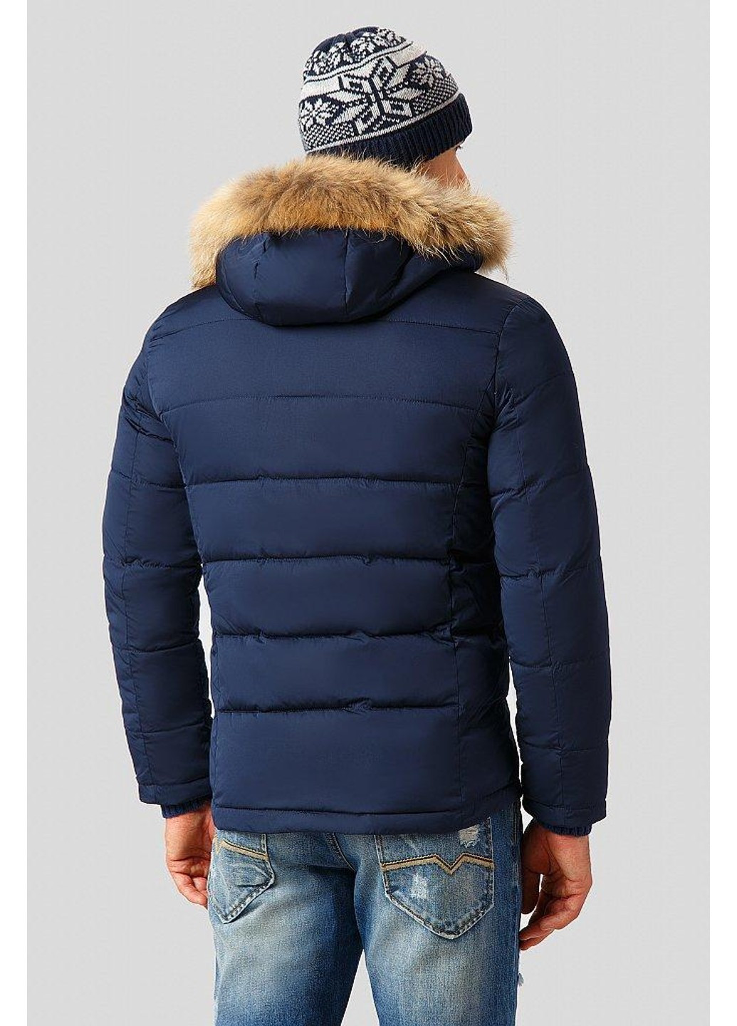 Темно-синяя зимняя зимняя куртка w18-22011-101 Finn Flare