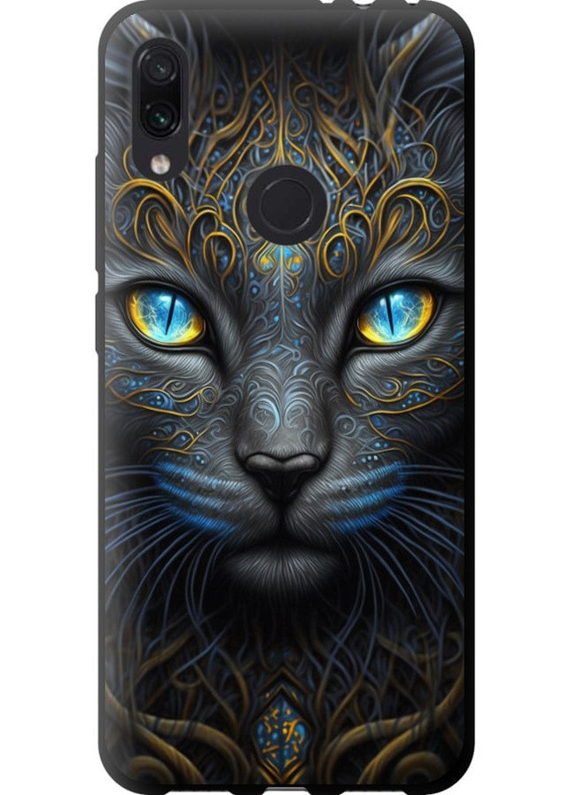 TPU чорний чохол 'Кішка' для Endorphone Xiaomi Redmi Note 7 (257802098)