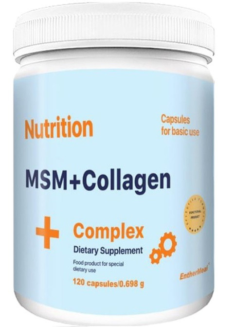 MSM+Collagen Complex 120 Caps EntherMeal (258499074)