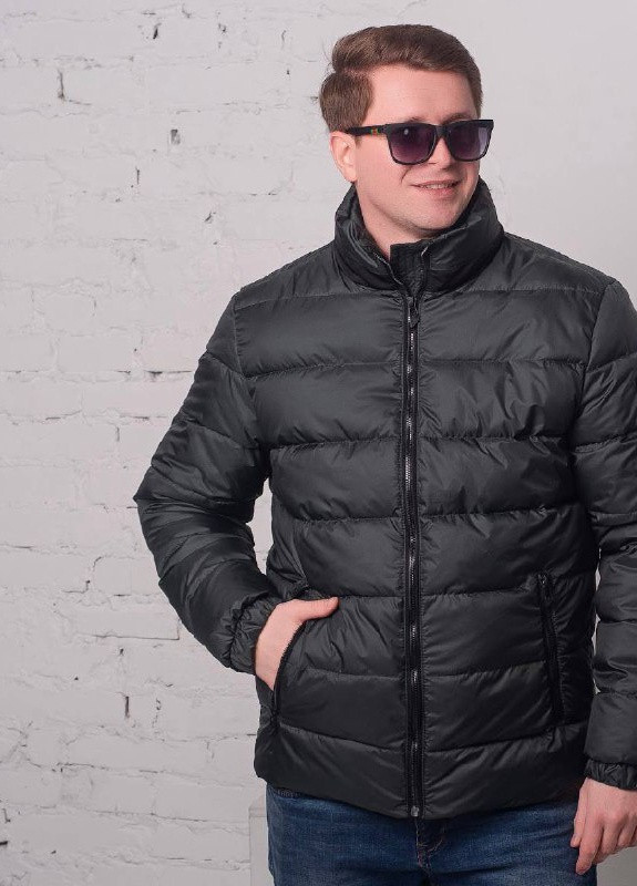 Черная демисезонная демисезонная куртка мужская большого размера SK