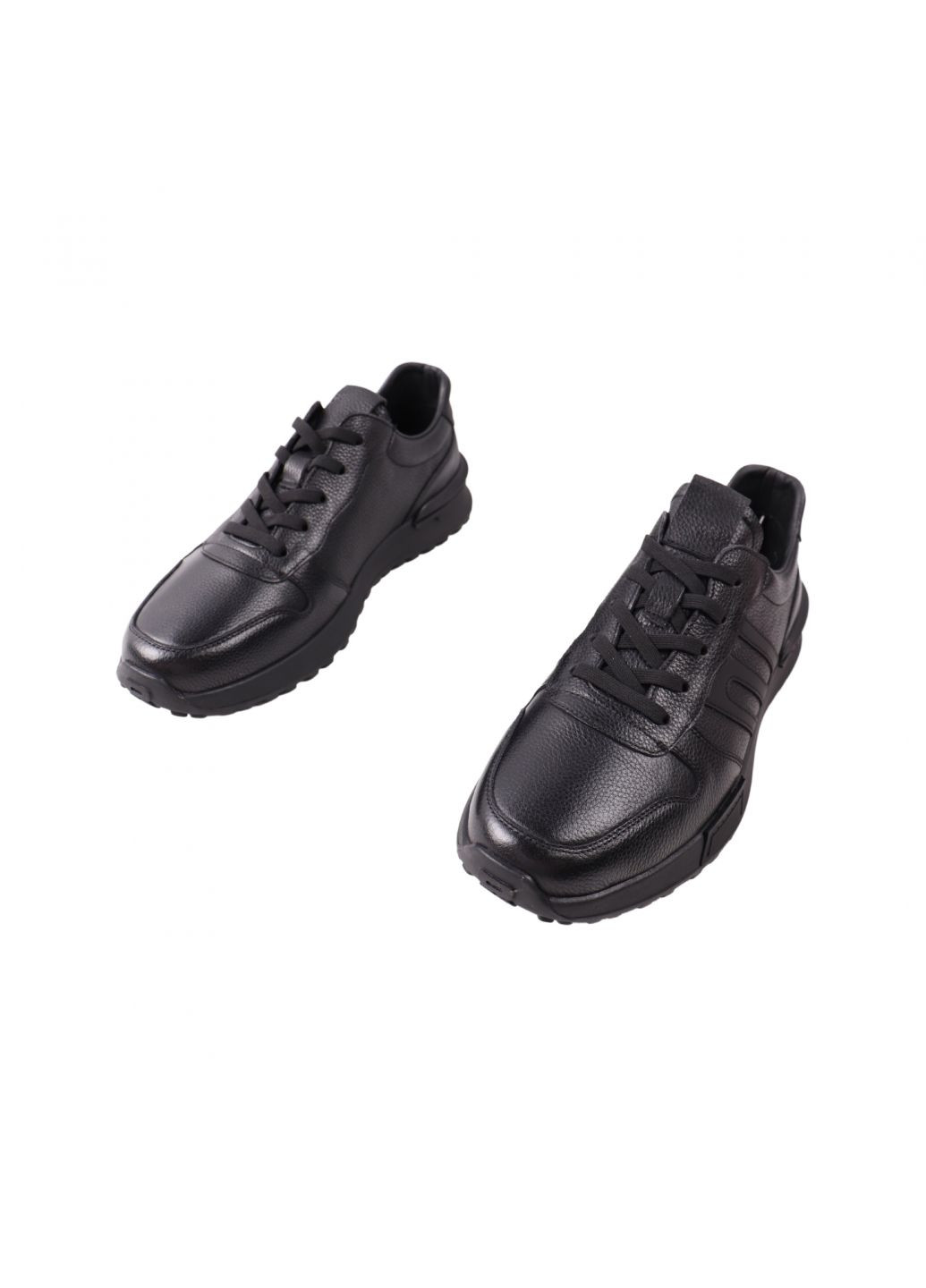 Черные кроссовки мужские черные натуральная кожа Cosottinni 432-23DTS