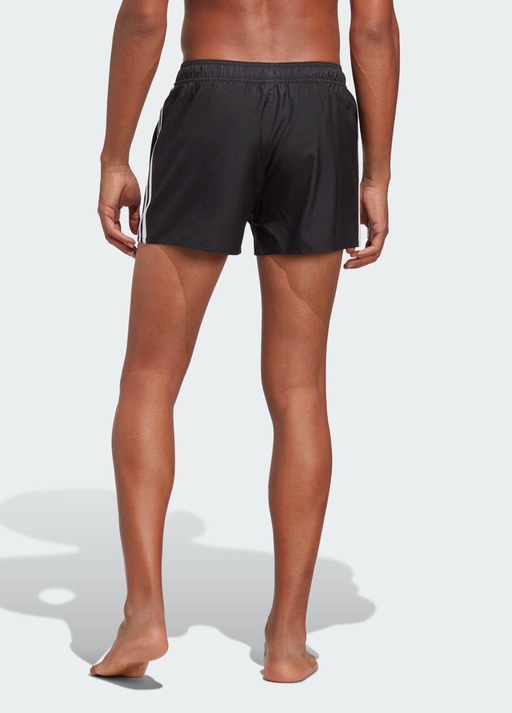 Мужские черные спортивные короткие плавательные шорты 3-stripes clx adidas