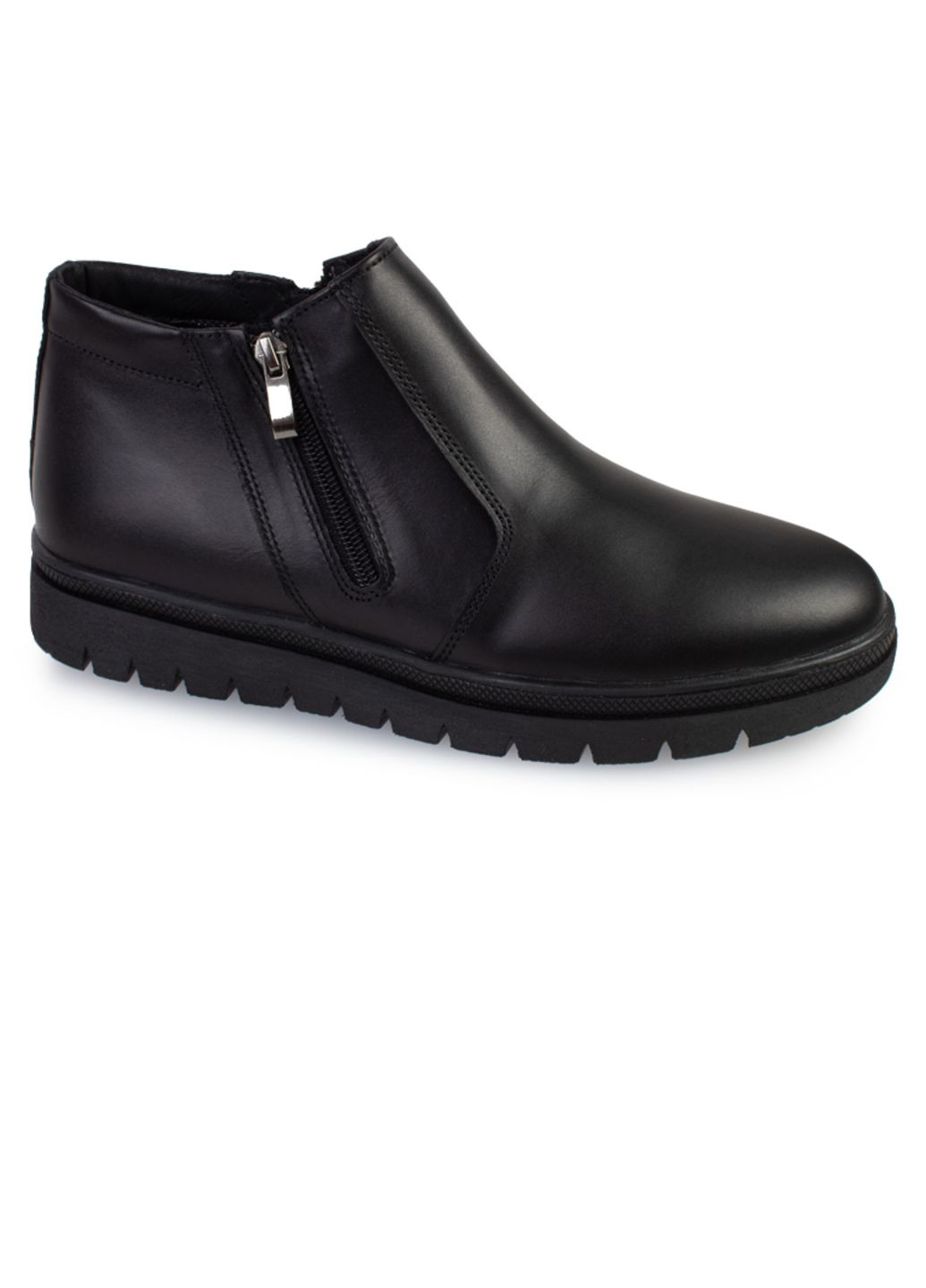 Черные зимние ботинки мужские бренда 9501134_(1) ModaMilano