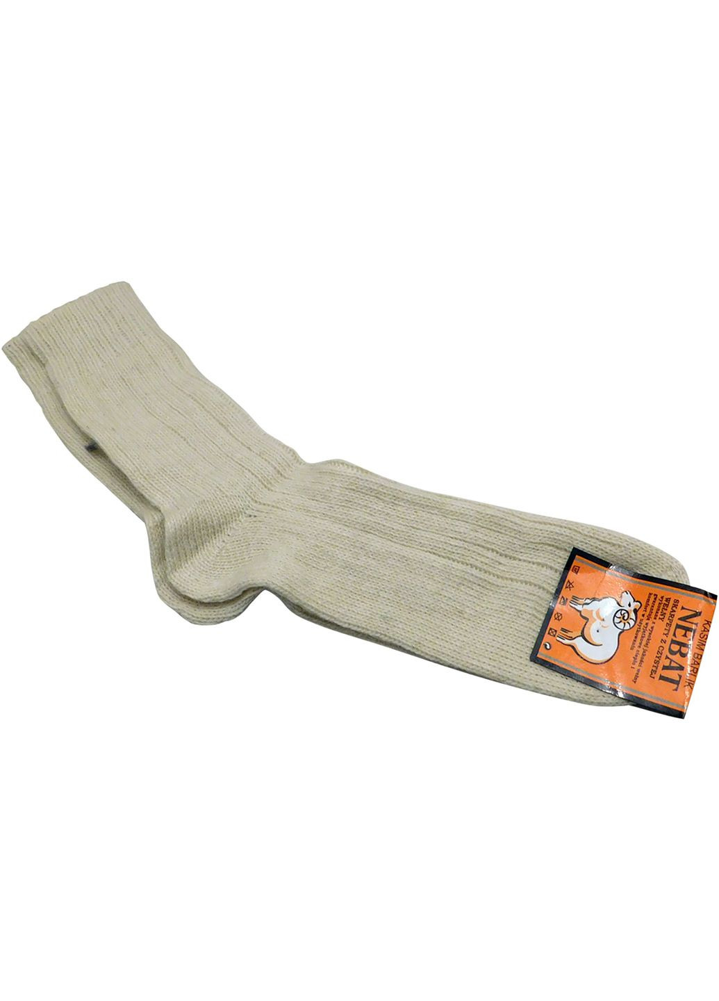 Білі шкарпетки білі з натуральної вовни Nebat (264300884)