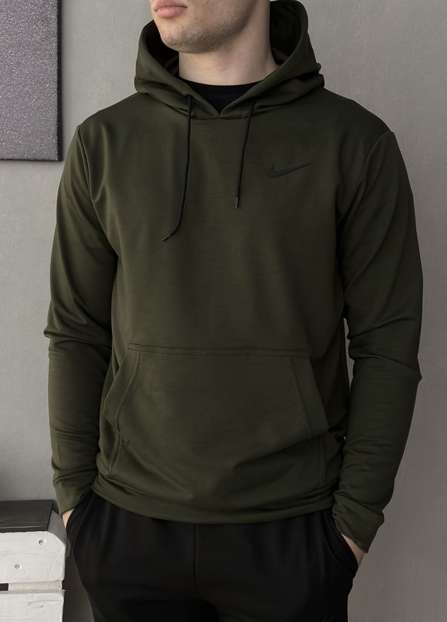 Демісезонний худі хакі з лого Nike Vakko (260669154)