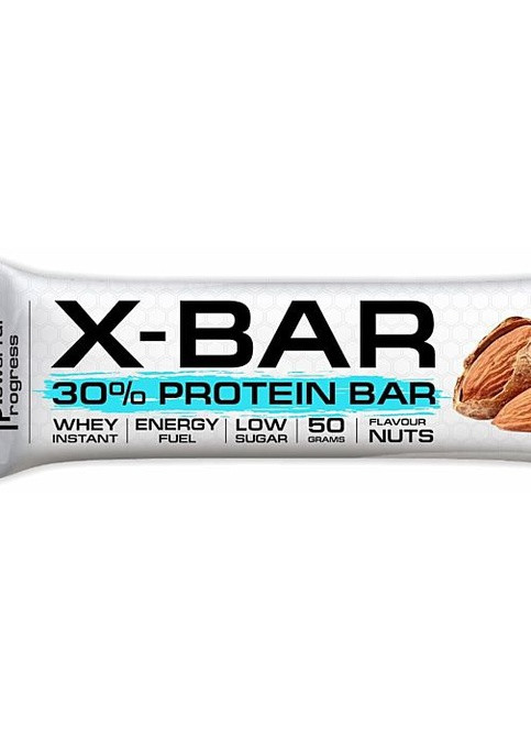 30% Protein Bar "X-BAR" MEGA PACK 24 х 50 g Almond Powerful Progress (256723513)