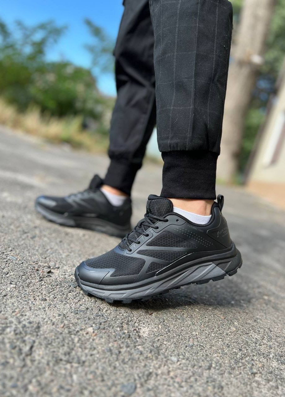 Черные демисезонные кроссовки мужские термозащита, влагозащита Baas