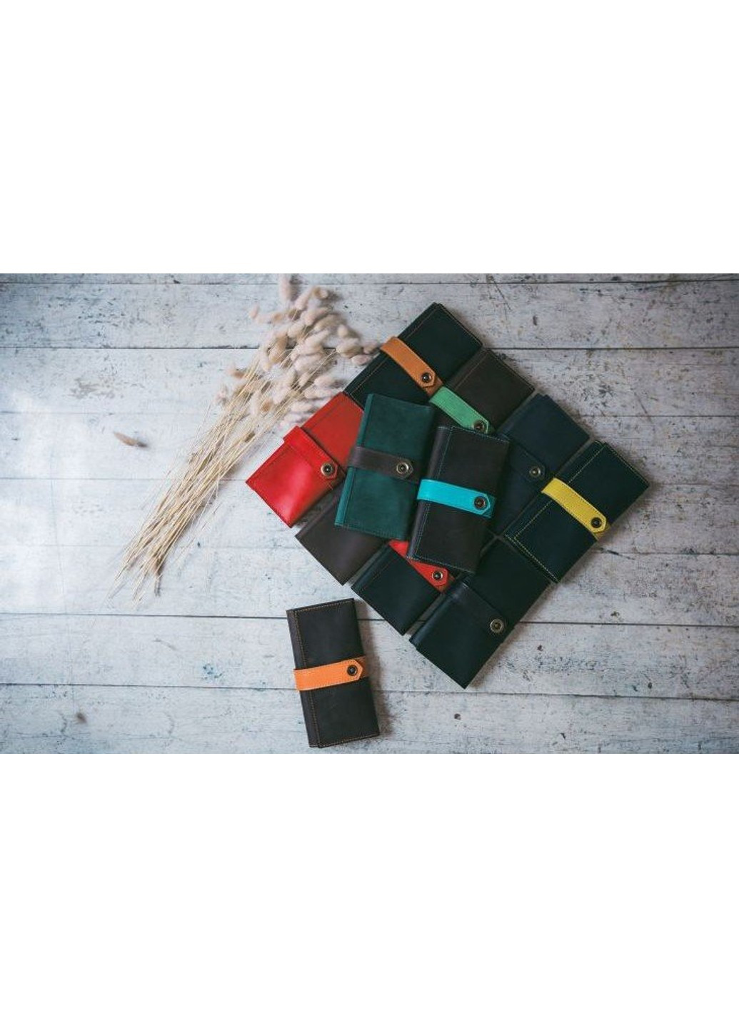 Чоловіче портмоне зі шкіри ручної роботи 3.0 графіт BlankNote (263519251)