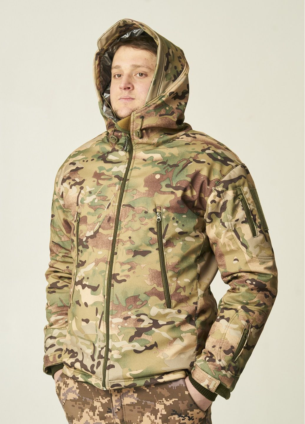 Тактическая зимняя куртка мультикам UKM (275399268)