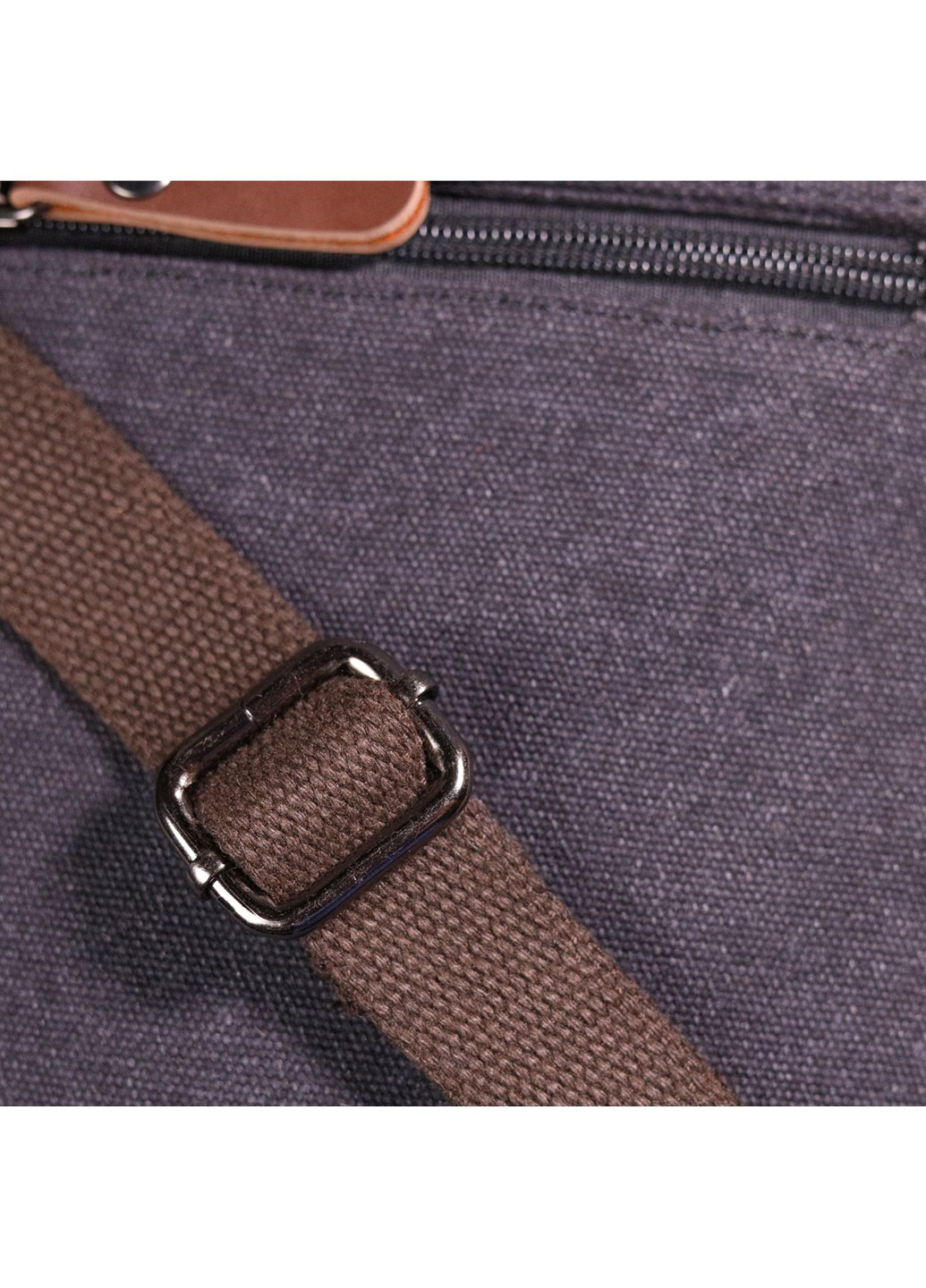 Вертикальная мужская сумка текстильная 21265 Черная Vintage (258286252)