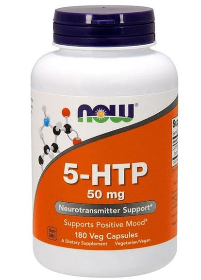 5-HTP 50 mg 180 Veg Caps NOW-00101 Now Foods (256721643)