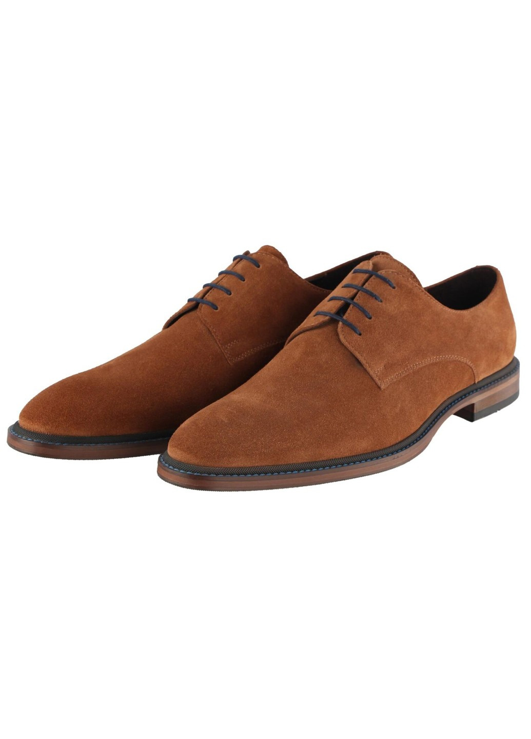Коричневые мужские классические туфли 5073 - 2 Conhpol на шнурках