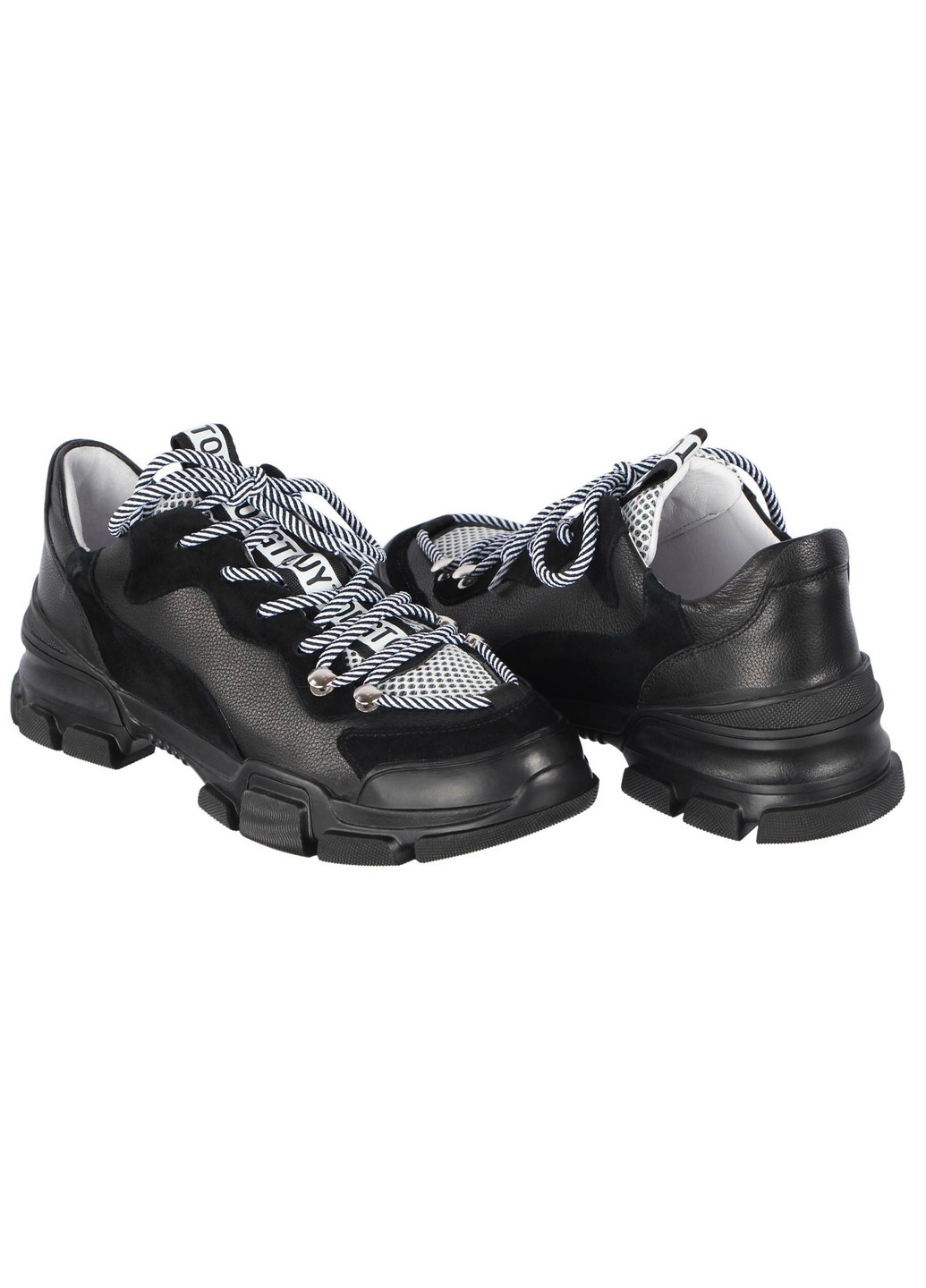 Чорні осінні жіночі кросівки 195648 Deenoor