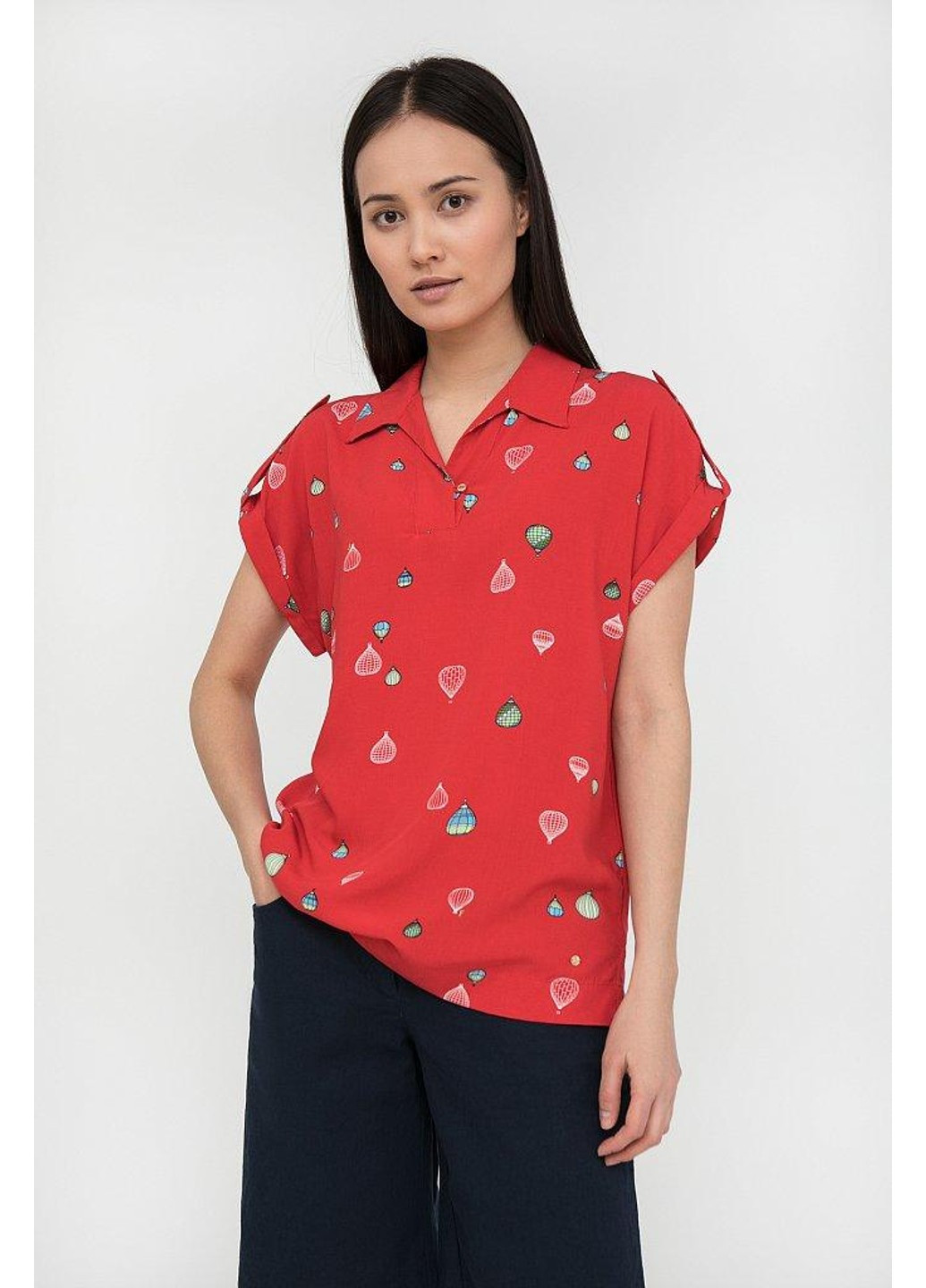 Красная летняя блуза s20-14094-341 Finn Flare
