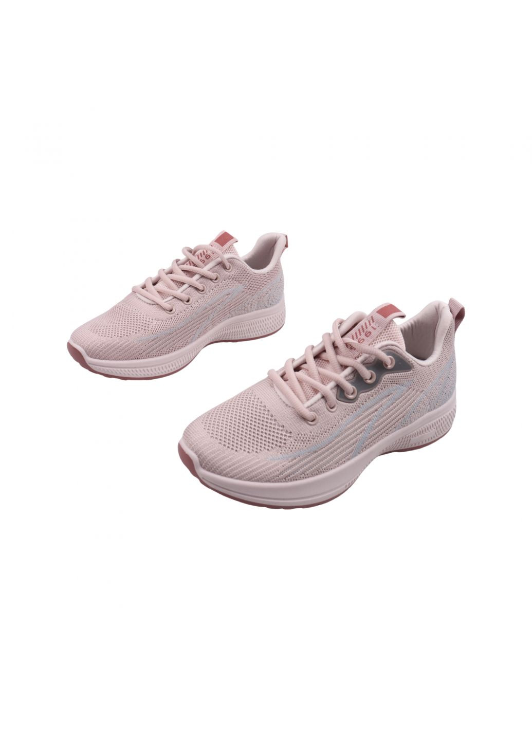 Рожеві кросівки жіночі пудрові текстиль Fashion 45-23LK