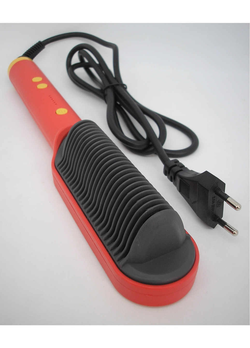 Расческа выпрямитель для волос утюжок плойка стайлер красный турмалиновое покрытие Hair Straightener HQT 909 B No Brand (259960072)