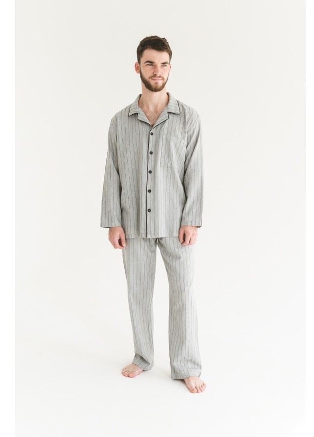 Пижама мужская Home - Charly серый S Lotus (259015572)
