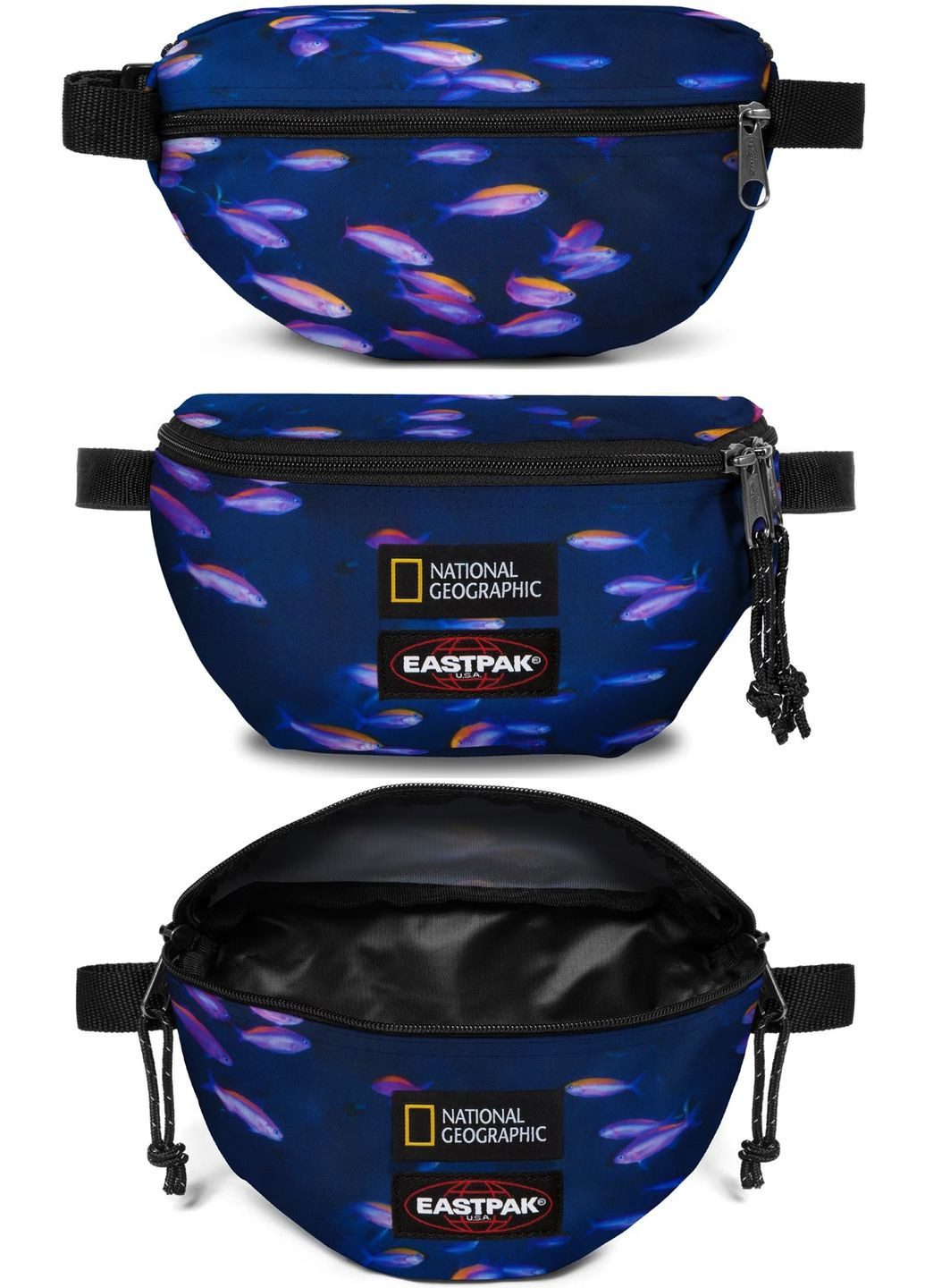 Сумка на пояс унисекс бананка Eastpak ek074 w05 springer national geographic fish (268222903)