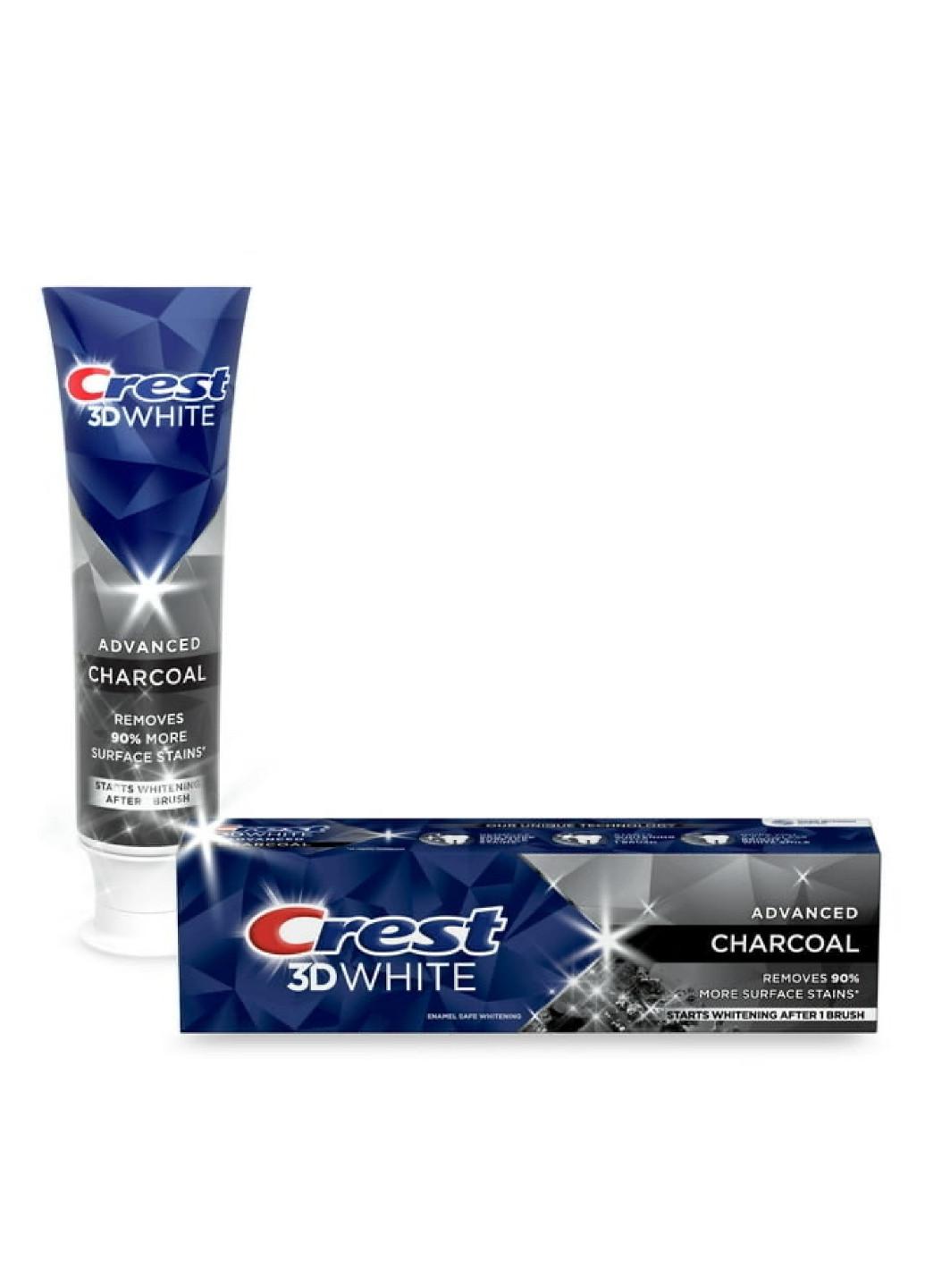 Зубная Паста для курильщиков 3D White Charcoal Whitening с дольками угля 107 g Crest (276003582)