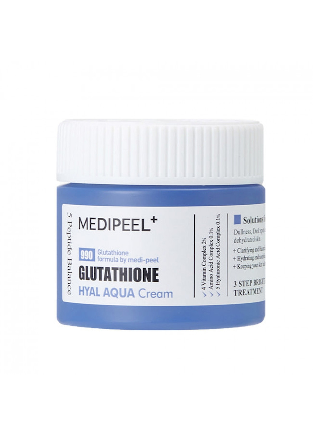 Гиалуроновый аква-крем GLUTATHIONE HYAL AQUA CREAM с глутатионом, 50 мл Medi Peel (260616858)