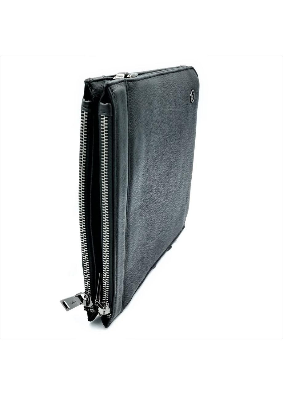 Чоловіча шкіряна сумка HTLeather чорного кольору SKL85-296486 New Trend (259161352)