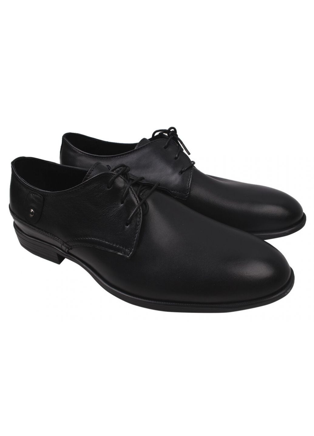Черные туфли класика мужские натуральная кожа, цвет черный Vadrus