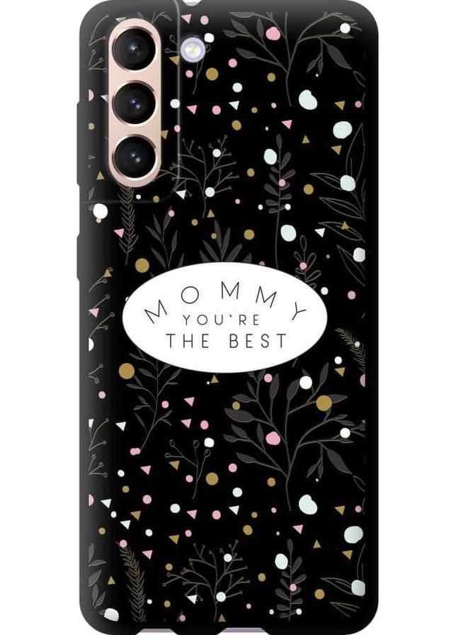 TPU черный чехол 'Лучшая мама' для Endorphone Samsung Galaxy S21 (258172739)