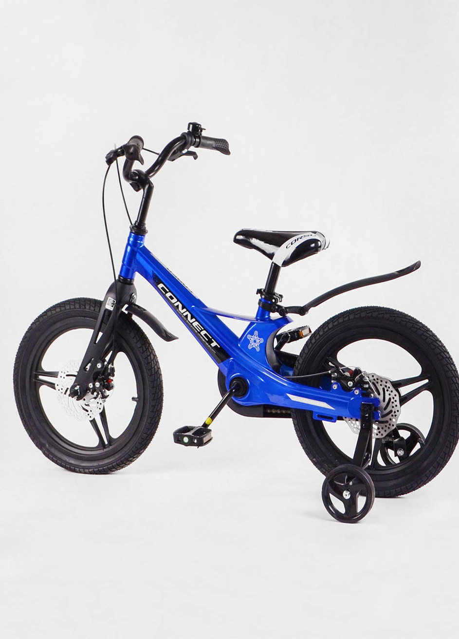 Детский двухколесный велосипед Connect 16" дюймов цвет синий ЦБ-00213405 No Brand (259422118)