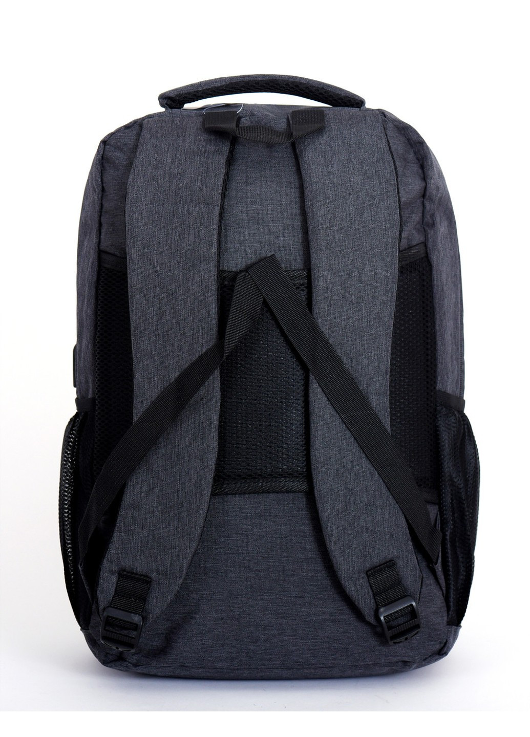 Молодежный мужской рюкзак серого цвета с множеством карманов отделением под ноутбук и USB разъёмом No Brand (258653610)