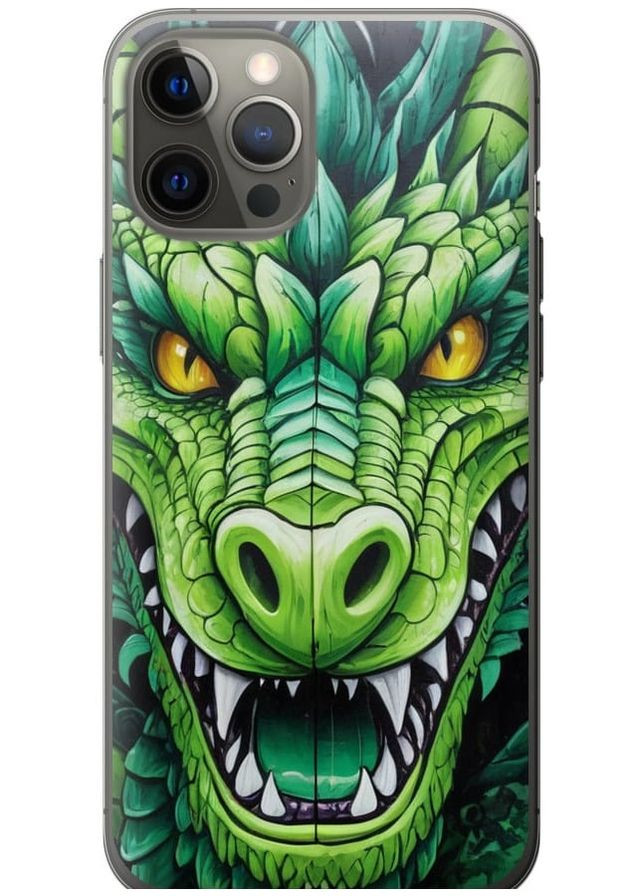 2D пластиковый чехол 'Зелёный дракон' для Endorphone Apple iPhone 12 Pro Max (275460202)