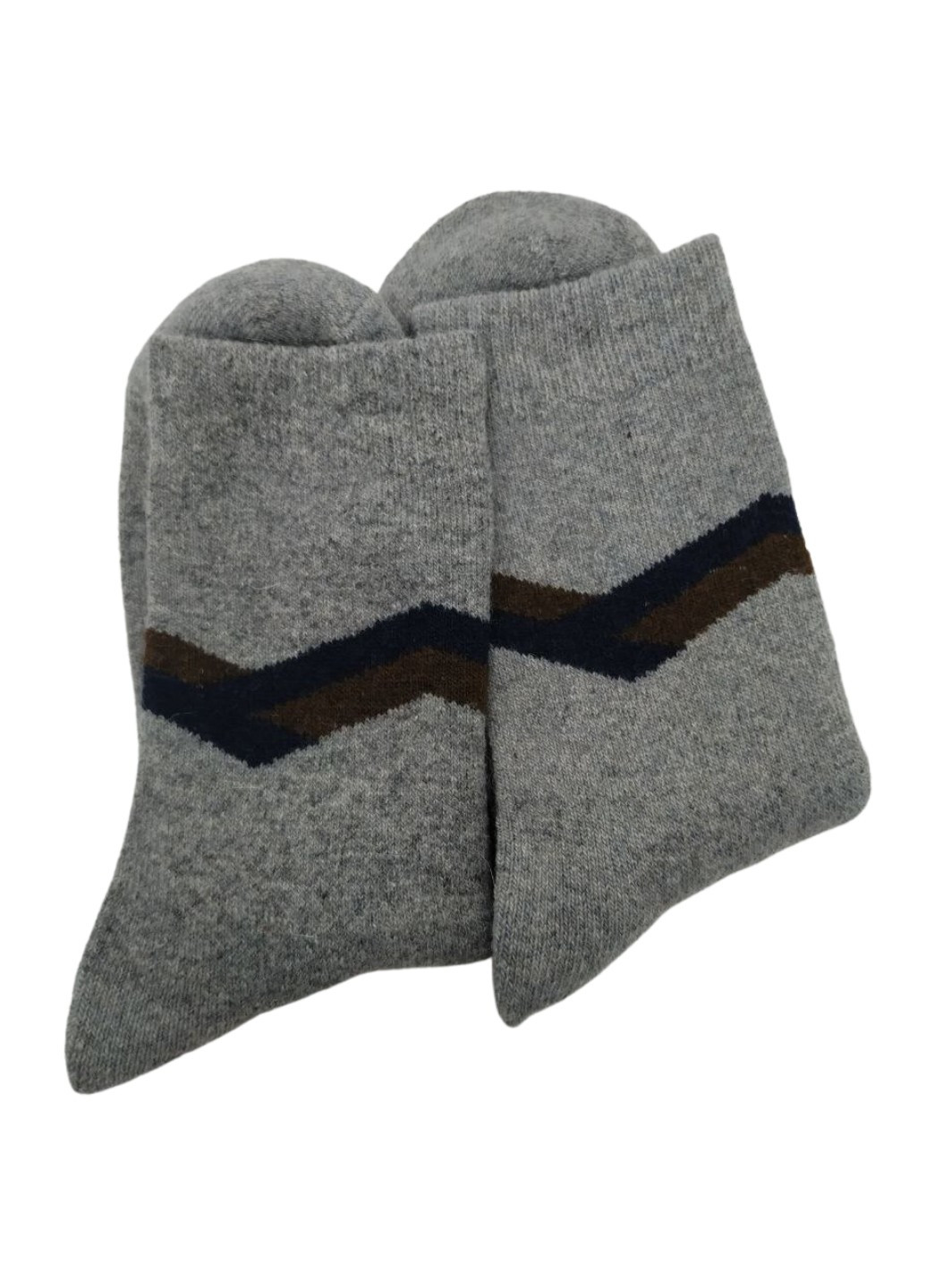 Чоловічі шкарпетки теплі з собачою вовною Real Warmth Корона (263346207)