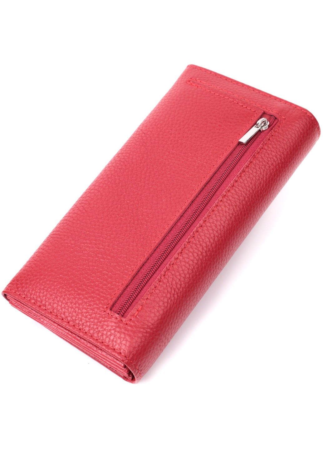 Яркий женский кошелек горизонтального формата из натуральной кожи 22514 Красный st leather (277980465)