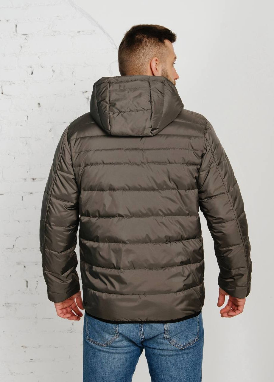 Оливковая (хаки) демисезонная мужская демисезонная куртка большого размера SK