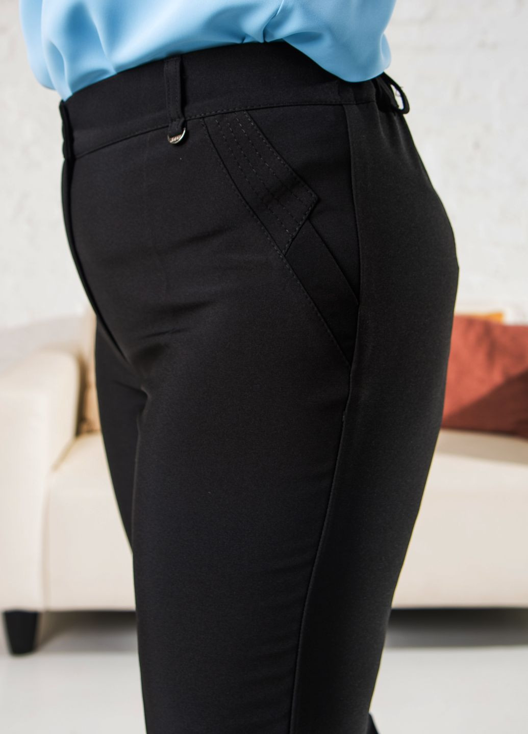 Женские классические брюки 238ШИ черного цвета. No Brand (276775925)