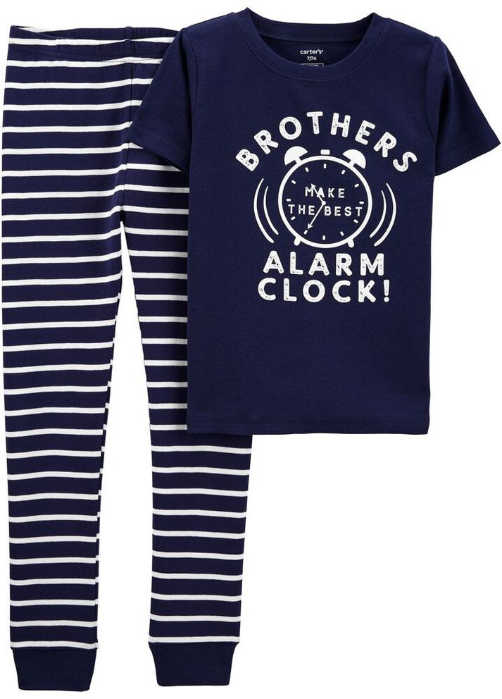 Синяя всесезон пижама (футболка с короткими рукавами) для мальчика Carter's
