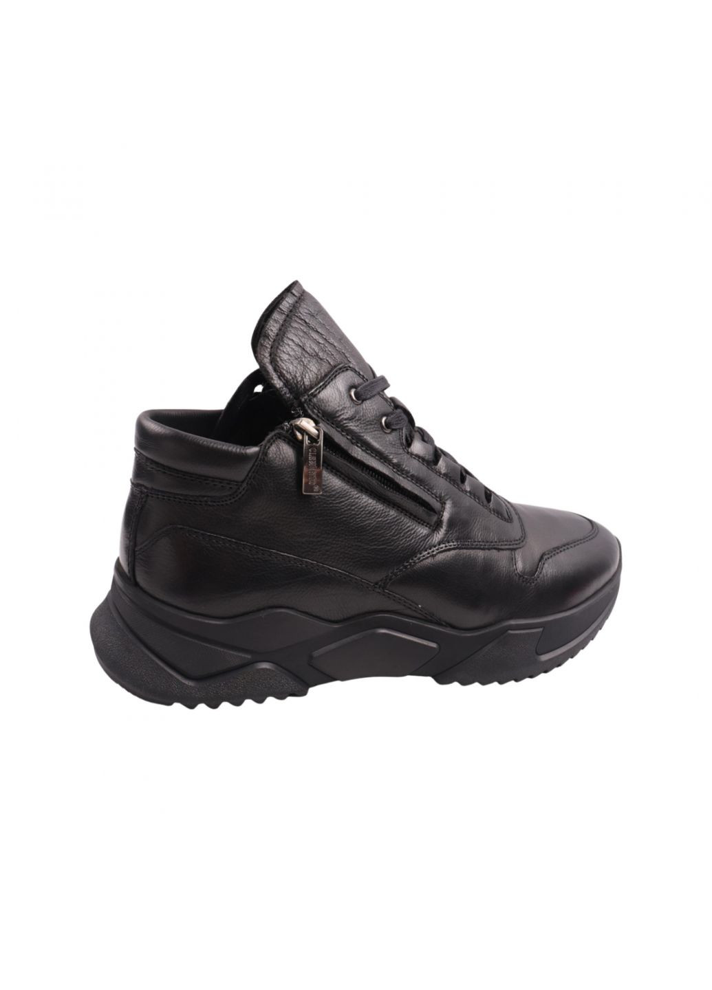 Черные ботинки мужские черные натуральная кожа Clemento
