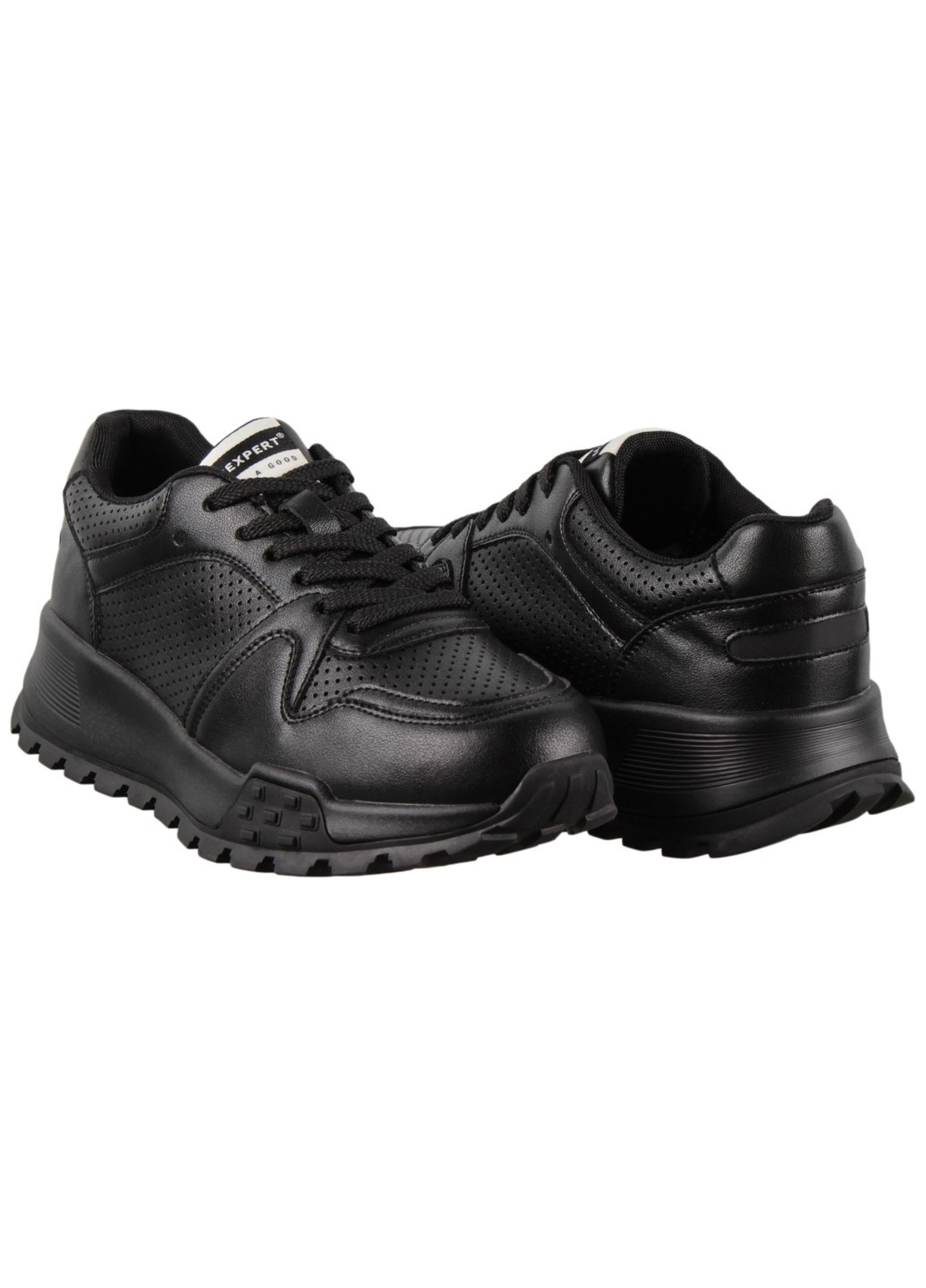 Черные демисезонные женские кроссовки 198872 Lifexpert