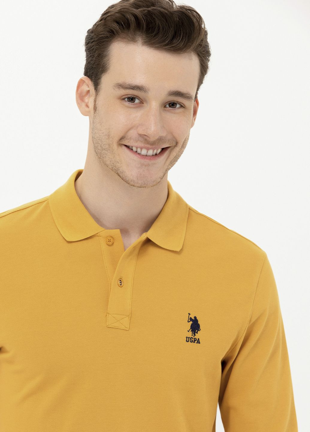 Свитшот мужской U.S. Polo Assn. - крой желтый - (265014629)