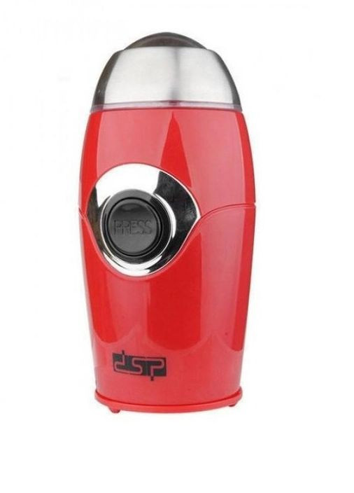 Мощная кофемолка электрическая для дома 50г 200Вт DSP КА3002А измельчитель для специй Красная No Brand (277976140)
